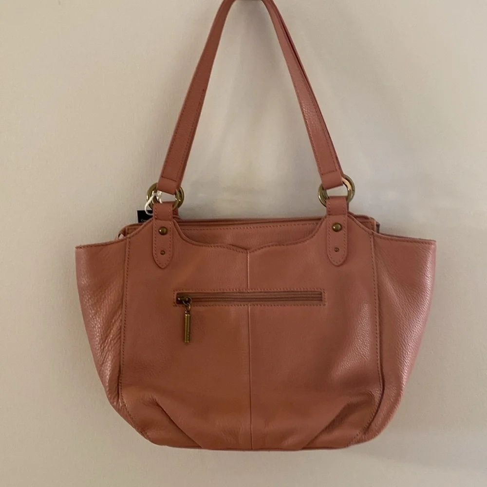 The Sak Bolinas Leather Satchel Bag in Vintage Coral #109177